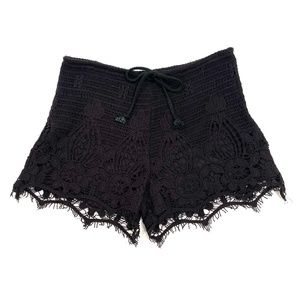 4 for $20 Black Crochet Shorts